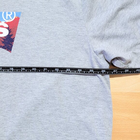 Levis T-Shirt Mens Heather Gray Crew Neck Short Sleeve | Size: 2XL - Picture 5 of 10